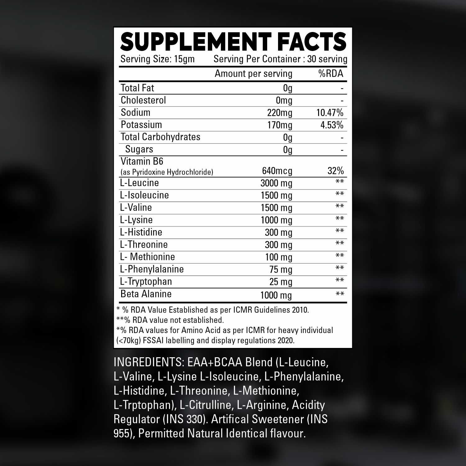 Muscle Blade EAA + BCAA - Image 2